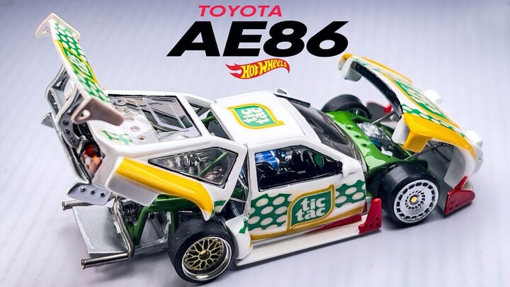 JDP终极改造风火轮 -丰田AE86 采用法拉利F40发动机- Jakarta Diecast Project