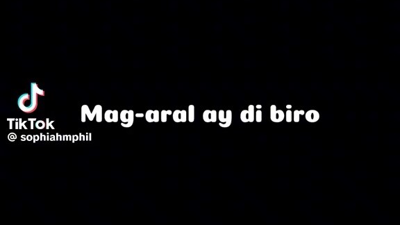 mag aral ay di biro?