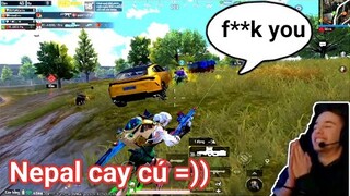 PUBG Mobile - Pha Đẩy Cực Mạnh Khiến Người Nước Ngoài Cay Cú :v | Bất Ổn Cùng Team Nepal