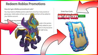 *NEW* ROBLOX BIRTHDAY PROMO CODES FOR FREE ITEMS (SEPTEMBER 2020)