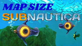 HOW BIG IS THE MAP in Subnautica? Swim Across the Map