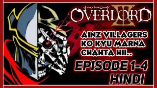 Overlord Season 3 Episode 1-4  Explained In Hindi  Anime Demon i am kira