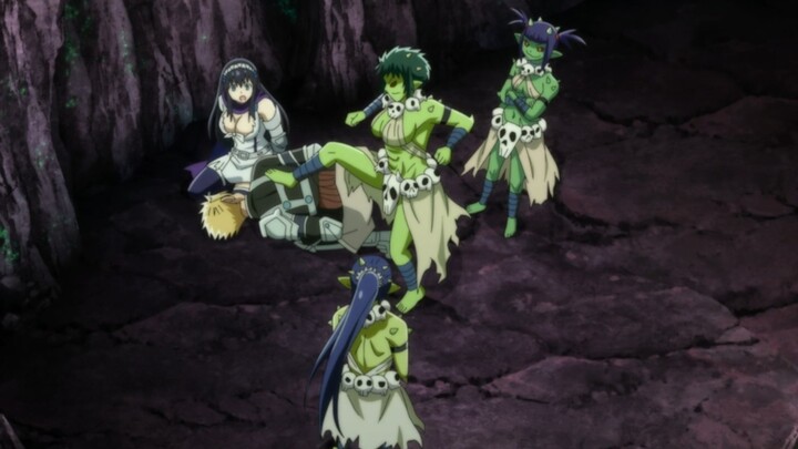 "The female knights and male warriors captured by the goblins in heat, suffered horribly...?"