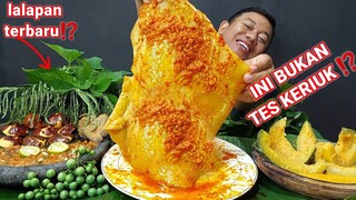 MUKBANG LALAPAN JENGKOL MENTAH IKAN ASIN SEPAT SAMBAL TERASI KENCUR