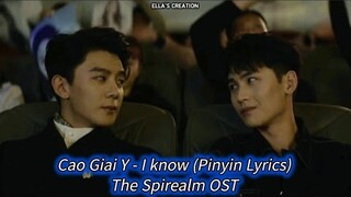 Cao Giai Y - I know (Pinyin Lyrics) The Spirealm OST | Chinese Bromance