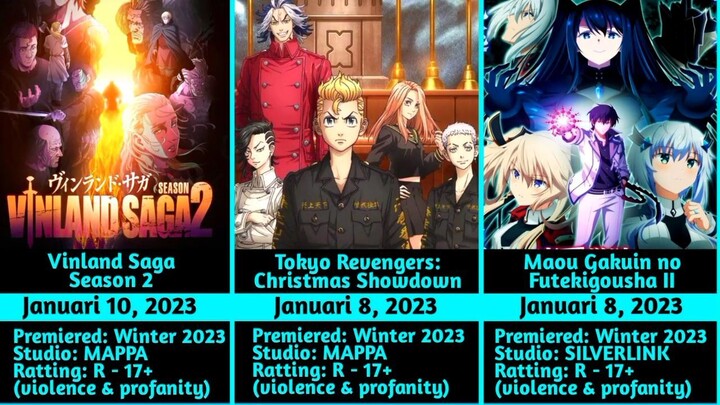 ANIME THAT WILL SHOW IN 2023 (WINTER, SPRING & SUMMER) ❄☀