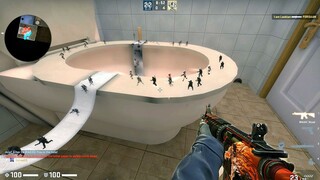 CS:GO · Zombie Escape Mod: ze_Bathroom_v2_5 · SG Server