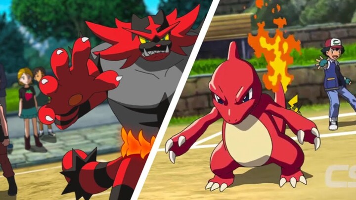 [Pokémon AMV] Pertempuran yang harus dilihat, dinosaurus api bertaruh pada evolusi nasib, naga bernapas api VS harimau mengaum api merah, terbakar untuk meledak!
