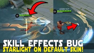 FREE STARLIGHT LAPU-LAPU EFFECTS BUG IN DEFAULT SKIN | MOBILE LEGENDS BUG!