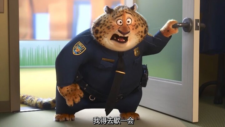 It is said that this is the eternal pain of every fat man. I feel sorry for Officer Leopard for a se