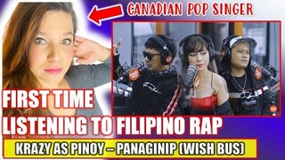 🤯 CANADIAN SINGERS FIRST TIME HEARING FILIPINO RAP! Crazy As Pinoy - Panaginip (WISH BUS REACTION)