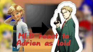 MLB react to Adrien as loid ||1/1 ||ship loid x Yor as Marinette a little +wait the end in the video