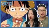 LUFFY FINDS OUT ABOUT ACE... | One Piece Episode 416 Couples Reaction & Discussion