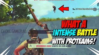 INTENSE CHOKE GAMEPLAY!"Me Vs  ProTeams"(Rules of Survival)