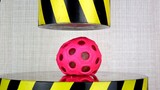 เหล็กวิลาด 100,000 ชิ้นเมื่อกดเป็นลูกบอลจะมีลักษณะอย่างไร? การทดลองสนามอัดไฮดรอลิก การบีบอัดแบบซุปเป
