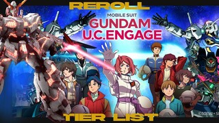 Reroll Tier List MOBILE SUIT GUNDAM U.C. ENGAGE paling relevant untuk global