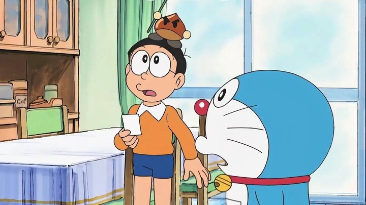 Nobita saves money to travel to Hawaii by saving chestnuts