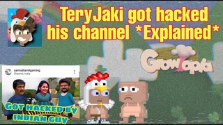 Tery's Youtube Channel Got Hacked! By Indian guy | Growtopia