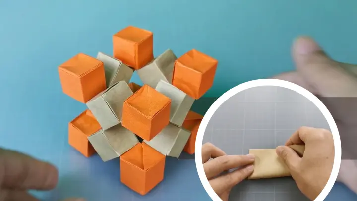 [Handcraft] Origami - How to make a funny paper cube