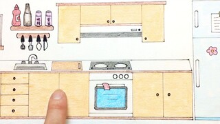 【手绘定格动画】爆肝38个小时，非美术生的纸上厨房