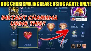 BUG! CHARISMA INCREASE USING AGATE ONLY 100% WORKS! MOBILE LEGENDS