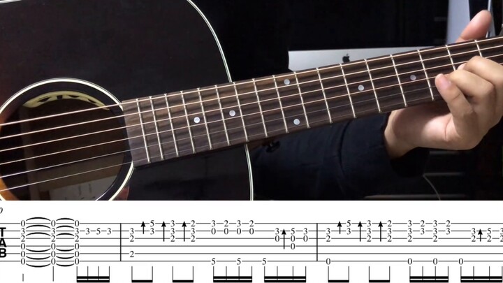 "ฤดูฝันฉันมีเธอ" Interlude "グﾗﾝドｴｽｹｰプ Escape from the Ground" Guitar Fingerstyle Explanation