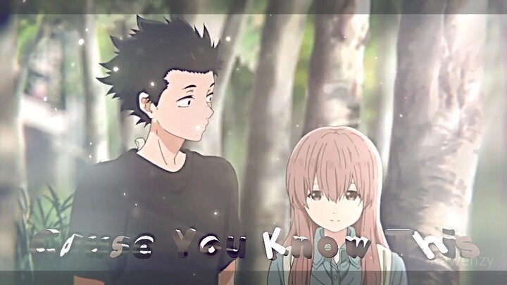 AMV Typography Middle Of The Night - Koe No Katachi Edit