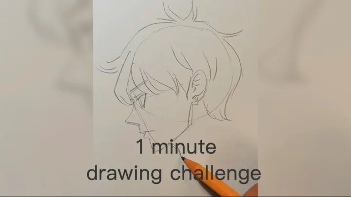 1 minute drawing challenge