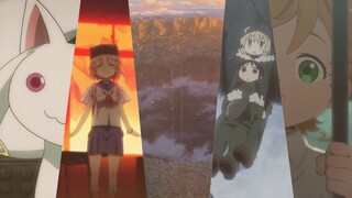 Five "Cute Depression" animations spell out a song "The Wind Rises"