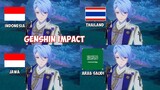 Parody 4 bahasa || Genshin Impact