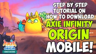 HOW TO DOWNLOAD AXIE ORIGIN ON MOBILE? (STEP BY STEP) + ARENA GAMEPLAY!