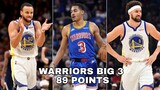 Stephen Curry, Jordan Poole, & Klay Thompson Put up 89 Points vs Dallas Mavericks I Full Highlights