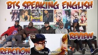 BTS Speaking English Compilation | funniest moments | Reaction/Review