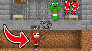 JJ helping Mikey to Escapes The Security Prison Baby JJ and Mikey in Minecraft Challenge (Maizen)