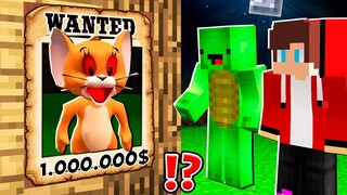 Why Creepy JERRY Mouse is WANTED ? Mikey and JJ vs Jerry ! - in Minecraft Maizen