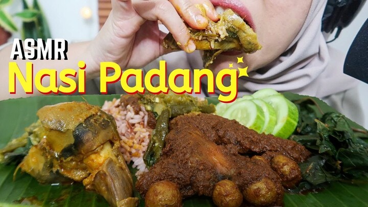 ASMR NASI PADANG (Kikil + Ayam Rendang) | Eating Sound | ASMR Indonesia | Moi Eat ASMR