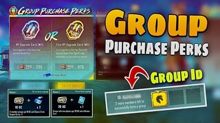 Group Purchase Perks Royal Pass M11 🤑 | Group ID ✅| Pubg Mobile New Event Group Purchase Perks