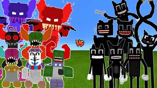 Tricky Gang vs. Cartoon Cat Gang in Minecraft