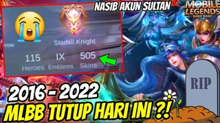 MOBILE LEGENDS TUTUP?! AKUN GW 500 SKIN HILANG, AUTO NANGIS RUGI RATUSAN JUTA BELI SKIN