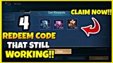 4 NEW REDEMTION CODE THAT STILL WORKING REDEEM NOW!! || MOBILE LEGENDS BANG BANG