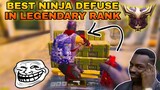 BEST NINJA DEFUSE IN LEGENDARY RANK | TROLLING FUNNY MOMENTS (CALL OF DUTY MOBILE)