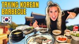 Trying Korean BBQ for the First Time! (Busan, South Korea)