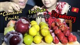 Zin ASMR | CANDIED FRUITS Strawberry & Fairy peach, SAPA Plums