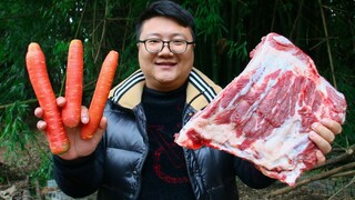 Vlog Ẩm thực | Sườn hầm củ cải đỏ | Sườn siêu róc thịt và ngấm vị