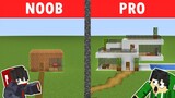 NOOB vs PRO: MODERN HOUSE BUILD CHALLENGE | Minecraft(Tagalog)