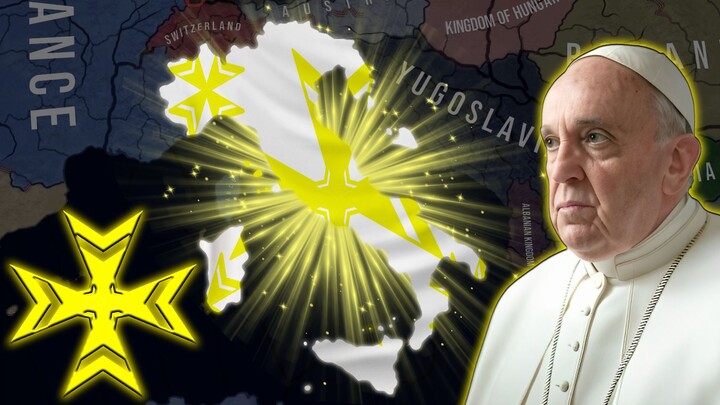 If Pope Francis sent to1936 and Restored the HOLY League? - HOI4 Timelapse