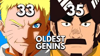 OLDEST GENINS Of All Time In Naruto