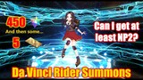 [FGO NA] How many Da Vinci Riders can I get for 450 SQ? | Leonardo da Vinci (Rider) Rolls