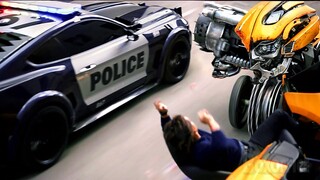 Bumblebee races with robot hypercars | Transformers 5 | CLIP