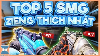 CALL OF DUTY MOBILE VN | TOP 5 SMG ZIENG YÊU THÍCH NHẤT | Zieng Gaming